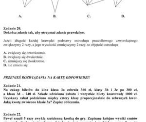 Próbny egzamin gimnazjalny - Matematyka