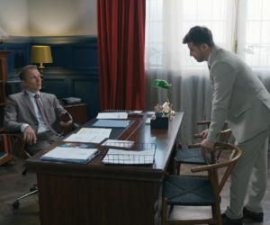 Barwy szczęścia, odcinek 3287. Bruno (Lesław Żurek), Justin (Jasper Sołtysiewicz)