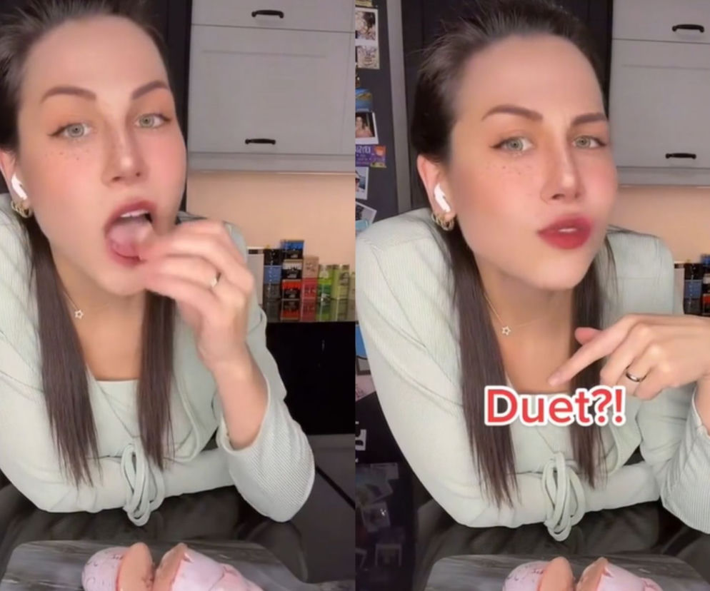 TikTokerka zajada surowe BYCZE JĄDRA! Jest wideo