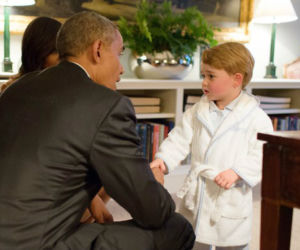 Barack Obama i książę George