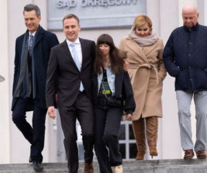 Na dobre i na złe, odc. 850: Michał (Mateusz Janicki), Andrzej Falkowicz (Michał Żebrowski), Matylda (Amelia Czaja), Alina Fisher (Katarzyna Skrzynecka), Stefan Tretter (Piotr Garlicki)