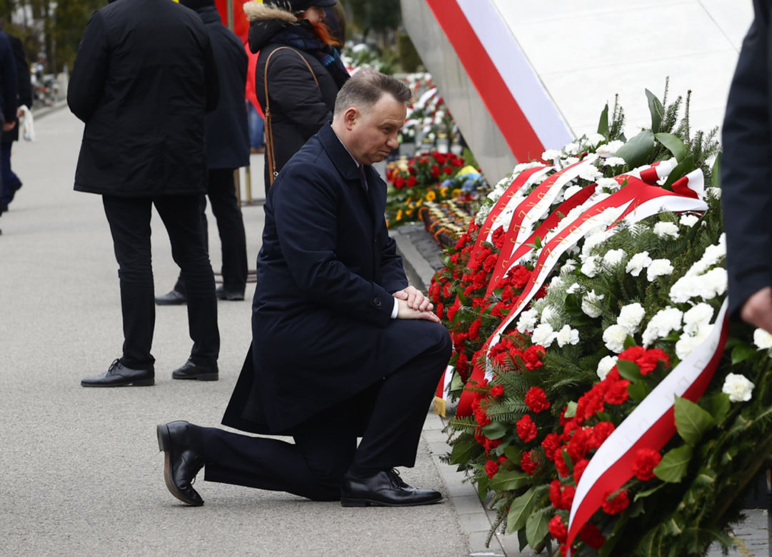 12. rocznica katastrofy smoleńskiej. Uroczystości na Powązkach Wojskowych