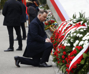 12. rocznica katastrofy smoleńskiej. Uroczystości na Powązkach Wojskowych