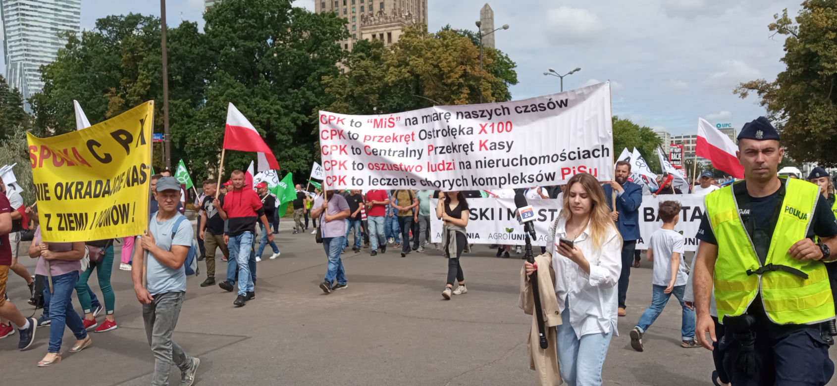 Protest Agrounii w Warszawie 7.07