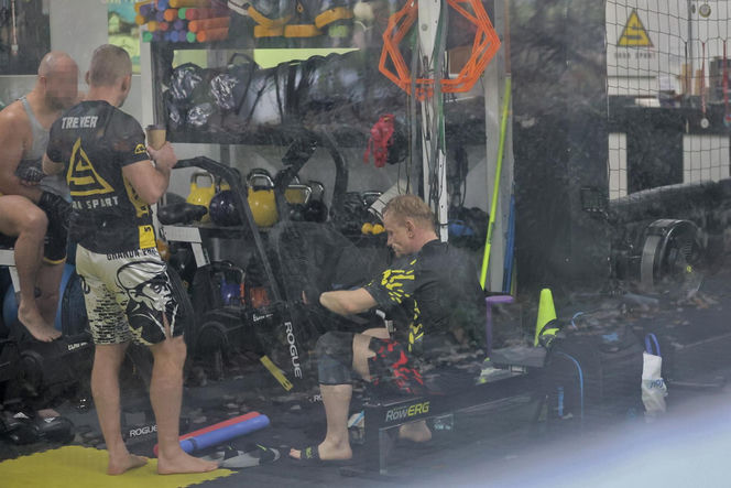 Bartosz Żukowski na siłowni