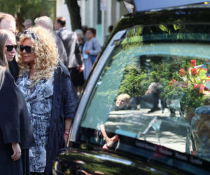 Magda Gessler na pogrzebie byłego męża
