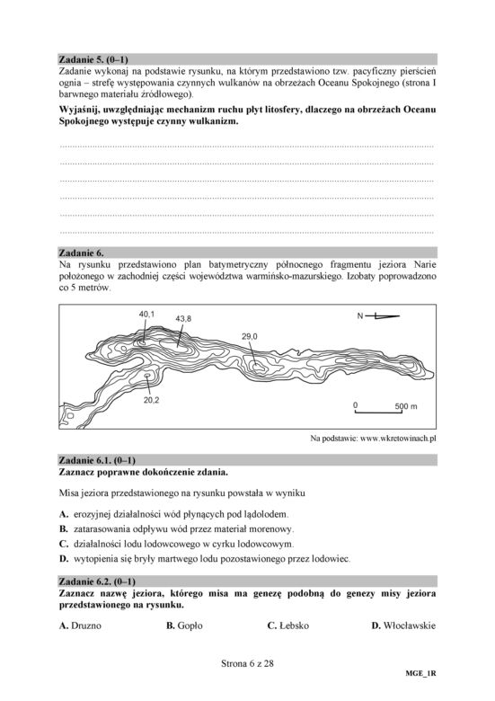 Matura 2018 - Geografia poziom rozszerzony. Arkusze egzaminacyjne