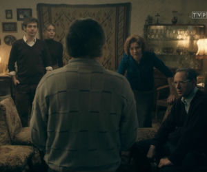 Stulecie Winnych 4, odc. 47: Jerzyk (Andrzej Andrzejewski), Ania (Urszula Grabowska), Michał (Stefan Pawłowski)