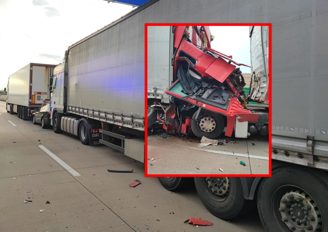 Kabina ciężarówki zmiażdżona, 41-latek nie żyje 
