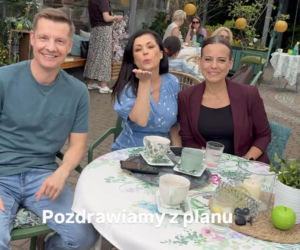M jak miłość. Paweł (Rafał Mroczek), Kinga (Katarzyna Cichopek), Magda (Anna Mucha)