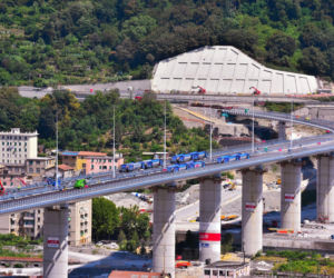 Most zaprojektowany przez Renzo Piano w Genui