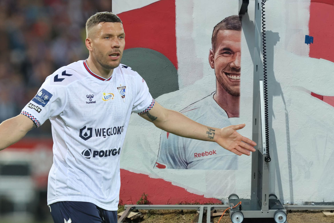 Nowy mural z Lukasem Podolskim