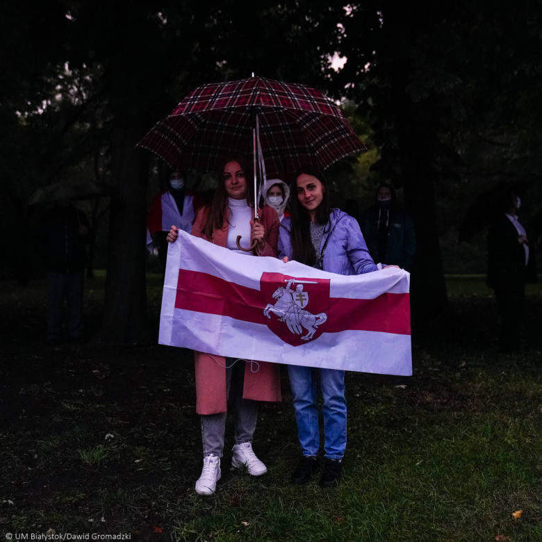 Sercem z Białorusią. Koncert pod teatrem w imię wolności i solidarności [ZDJĘCIA]
