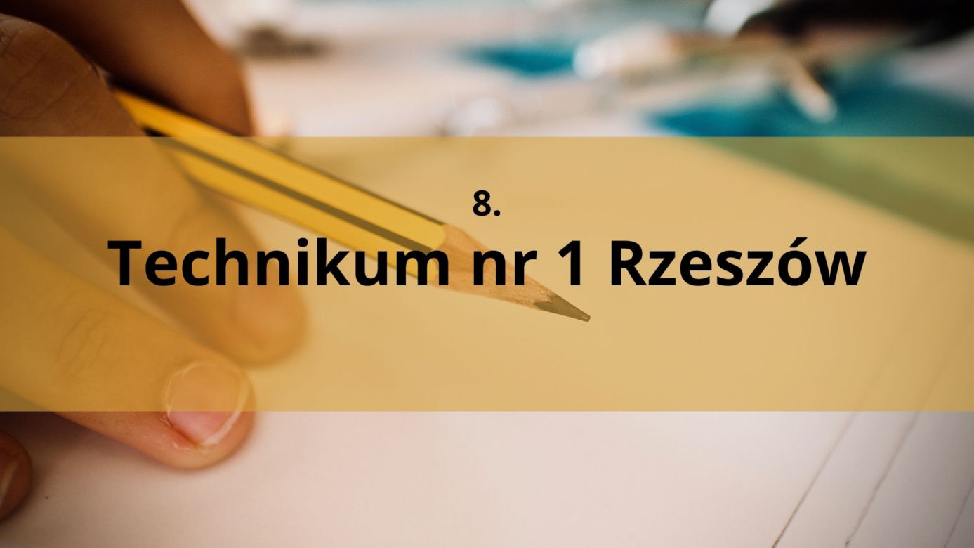 Miejsce 600 w Polsce Technikum nr 1 Rzeszów