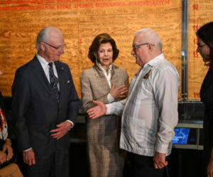 Gdańsk/ Król Szwecji Karol XVI Gustaw oraz królowa Sylwia spotkali się z Lechem Wałęsą