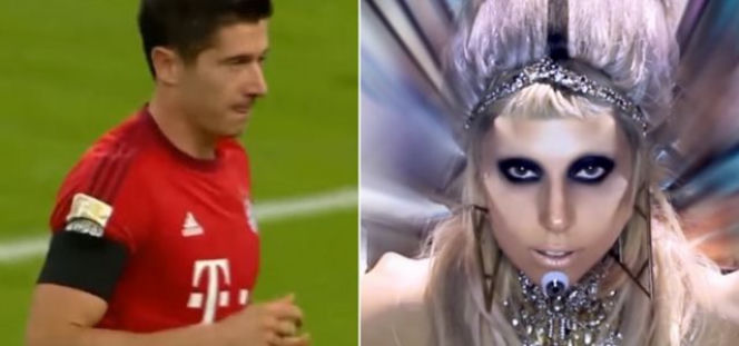 Robert Lewandowski kontra Lady Gaga - piłkarz szybszy niż gwiazda pop! 