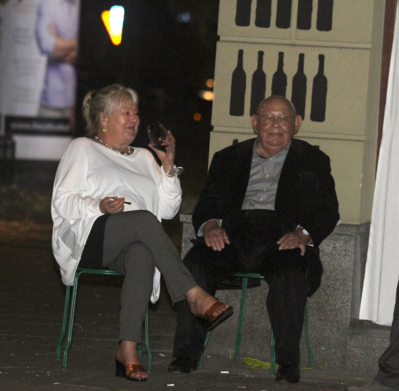 Jerzy Urban z żoną