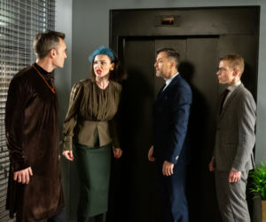 BrzydUla 2, odcinek 106. Marek (Filip Bobek), Sebastian (Łukasz Garlicki), Aleks (Mariusz Zaniewski), Paulina (Maja Hirsch)