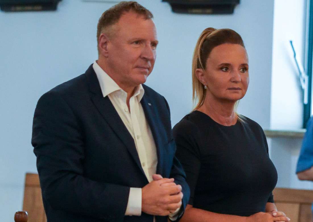 Jacek Kurski z małżonką