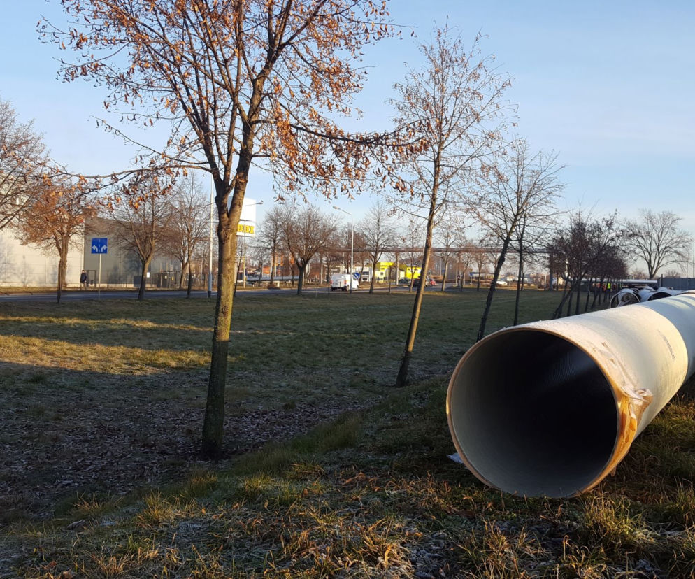  Ciężki sprzęt już na placu budowy. Rozpoczyna się przebudowa Fabrycznej w Lesznie