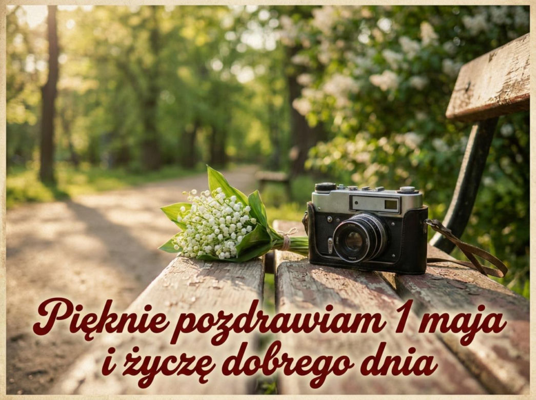 kartka na dzień dobry 1 maja