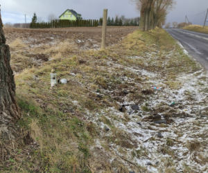 Grób Marcina, który zginał w wypadku w Kamieniu, pokryły białe kwiaty