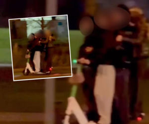 „Jak oni się tam dostali?”. Internet nie miał litości dla nastolatków, jadących hulajnogą