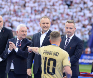Karol Nawrocki i ceremonia po finale Pucharu Polski
