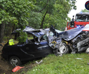 Makabryczna czołówka osobówki z tirem