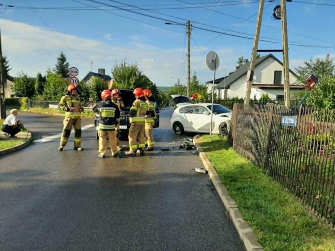 Wypadek na ulicy Żytniej w Starachowicach