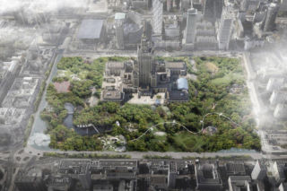 Praca konkursowa „Plac Oddechu”, autorzy Patrycja Stołtny, Michał Sapko, konkurs FUTUWAWA, 2016