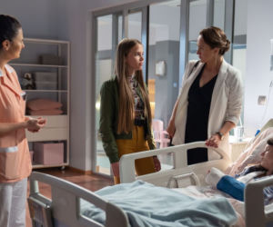 Na dobre i na złe odc. 782. Matylda (Amelia Czaja), Kasia Smuda (Ilona Ostrowska), Nina (Emilia Rostek)