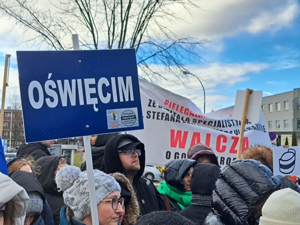 Protest pielęgniarek w Tarnowie