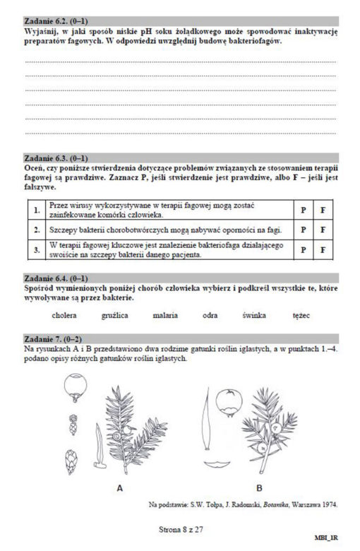 Matura 2019 biologia - poziom rozszerzony