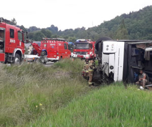 Wypadek autobusowy Roztoka