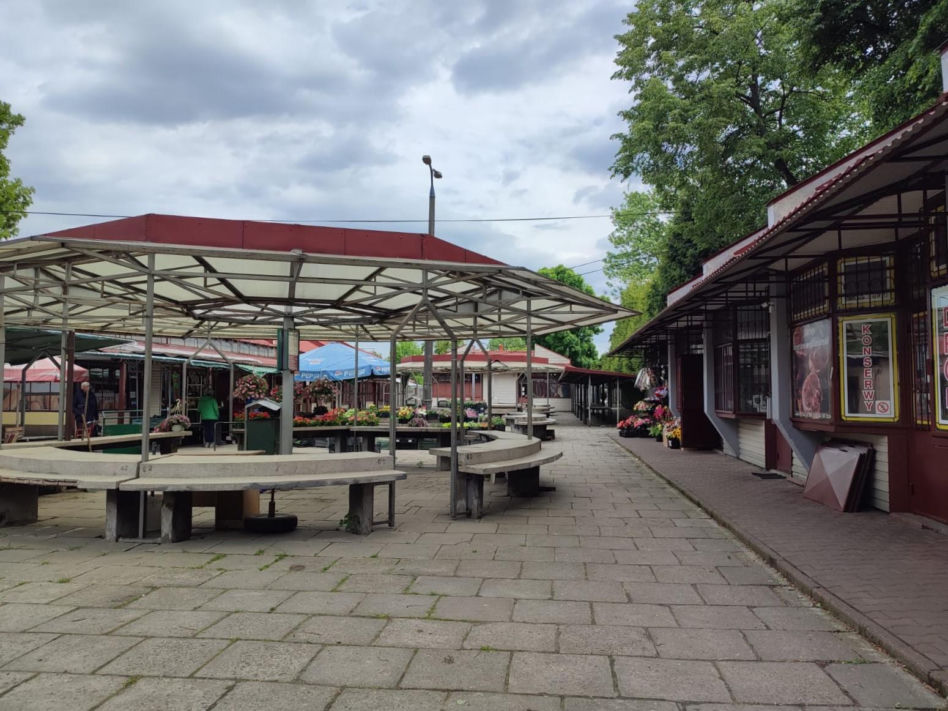 Os. Wandy, Nowa Huta, Kraków. Targowisko