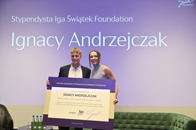 Iga Świątek rozdała stypendia