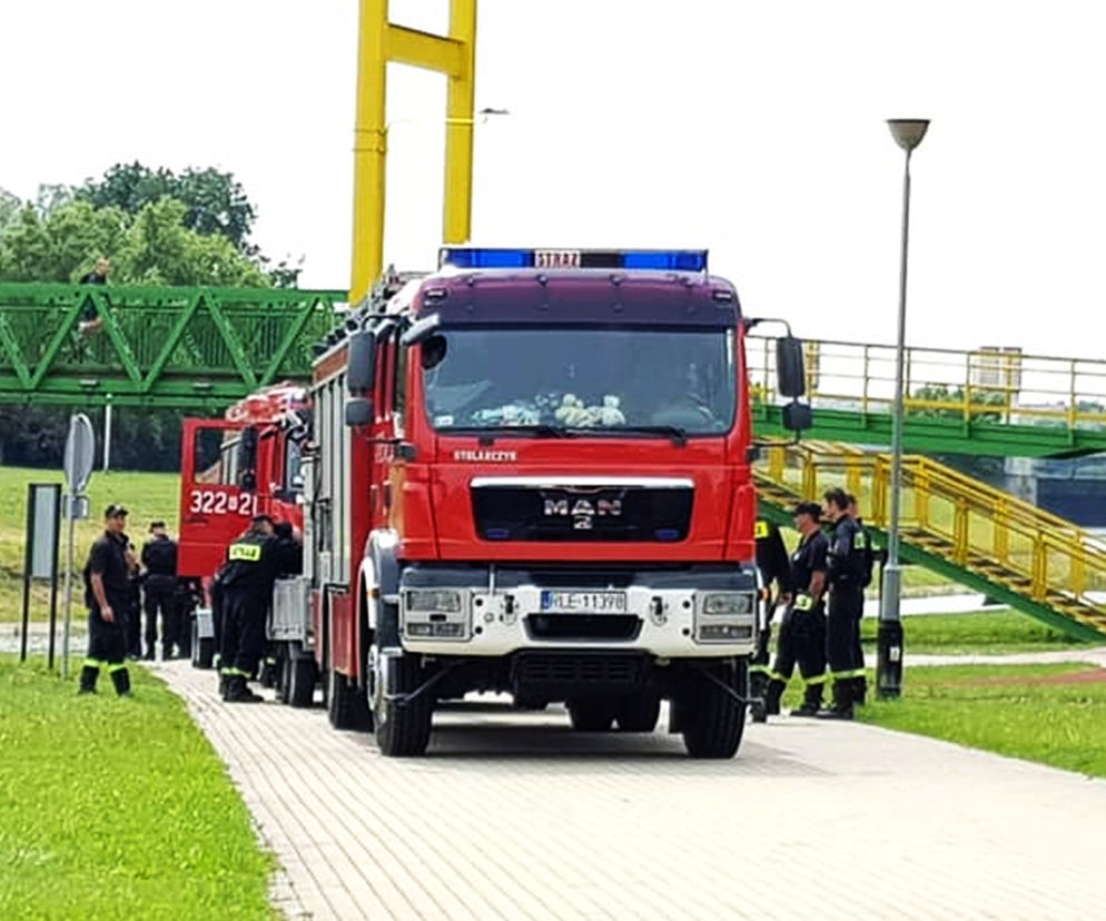 Dwa zastępy straży pożarnej pracuje pod Mostem Lwowskim (zdjęcie poglądowe)