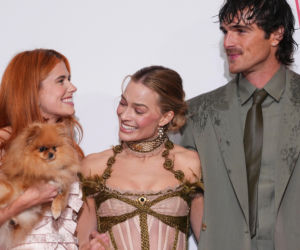 Jacob Elordi i Margot Robbie na premierze Wichrowych Wzgórz