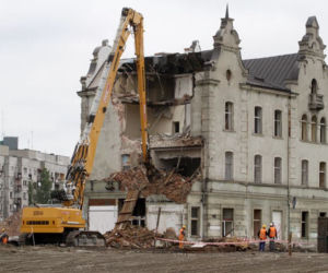Dworzec Łódź Fabryczna - wyburzanie