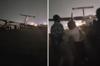 Samolot wypadł z pasa podczas lądowania. Dramatyczne chwile na lotnisku