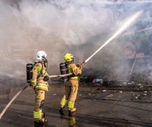Spłonęła jedyna całodobowa Biedronka!