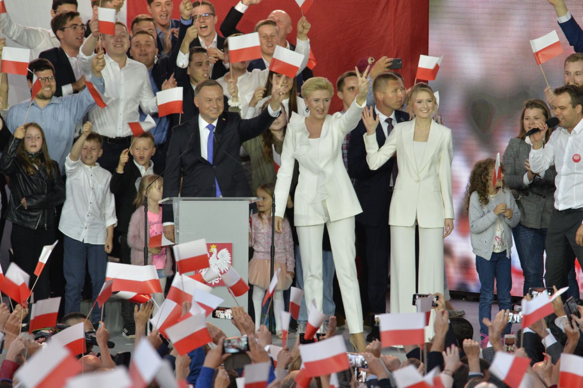 Wieczór wyborczy Andrzeja Dudy