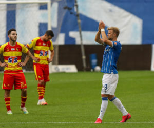 Christian Gytkjaer - król strzelców dostał buziaka