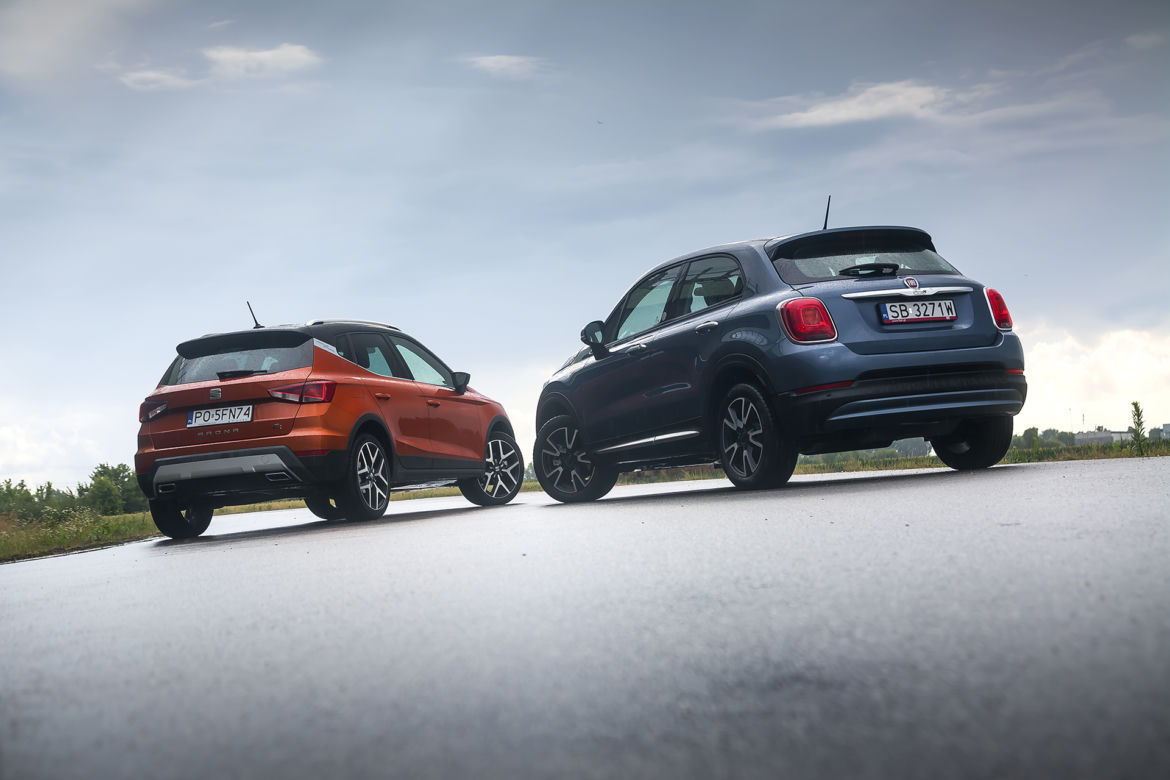 Fiat 500X Mirror 1.4 MultiAir 140 KM vs. Seat Arona 1.5 TSI 150 KM FR