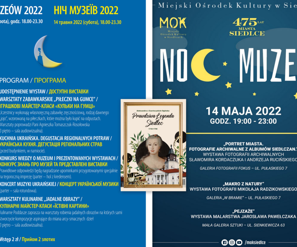 Muzeum Regionalne, MOK i Pani Przewodnik zapraszają na Noc Muzeów w Siedlcach