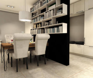 Salon z kuchnią 