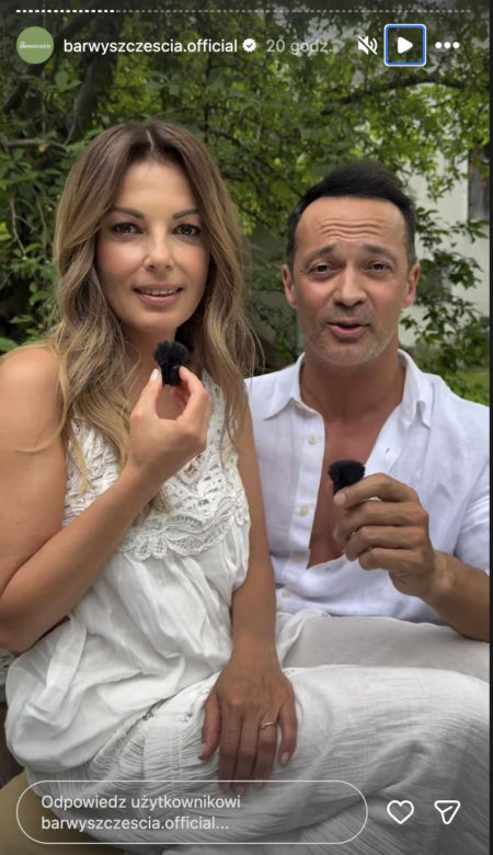 Barwy szczęścia. Kasia (Katarzyna Glinka), Mariusz (Rafał Cieszyński)