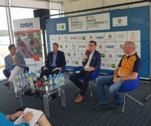 Trzecia odsłona Pucharu Europy i ósma edycja Elemental Tri Series w Olsztynie - konferencja prasowa Olsztyn 20 sierpnia