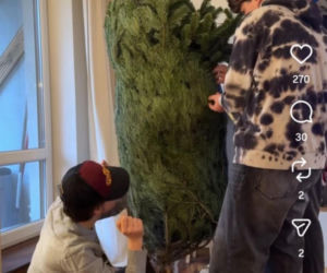 Jacek Rozenek - święta z żoną i synami